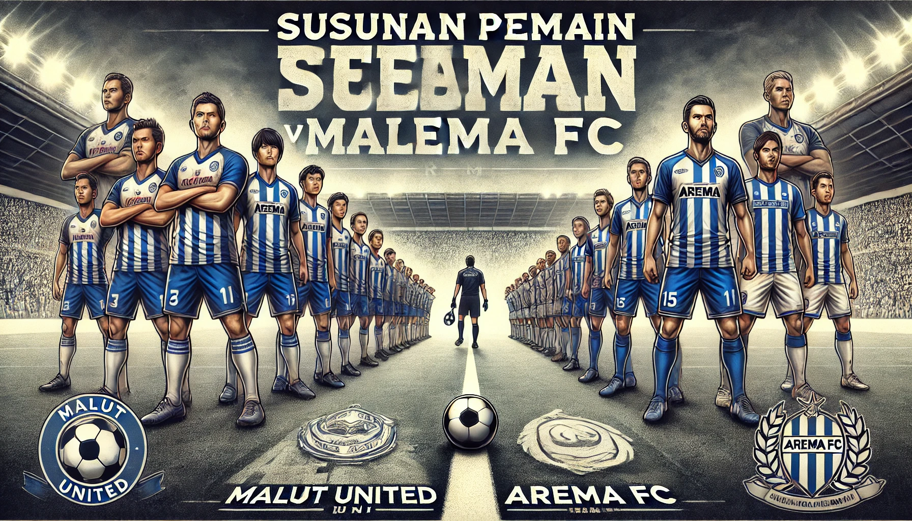 Susunan Pemain Malut United vs Arema FC