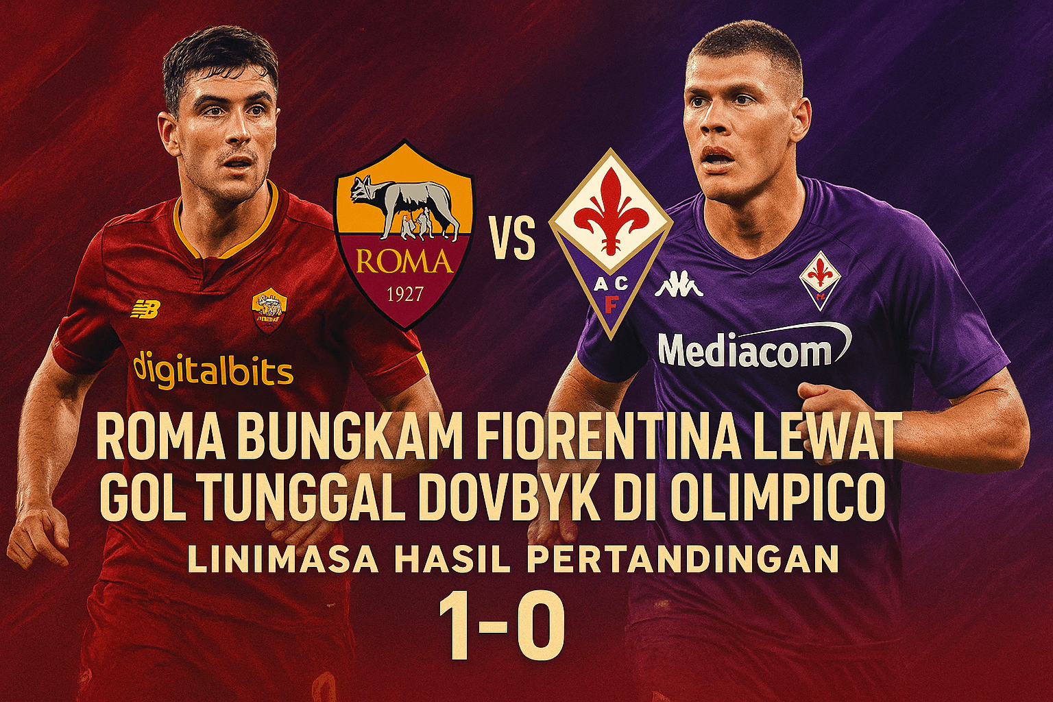 Hasil Pertandingan AS Roma vs Fiorentina