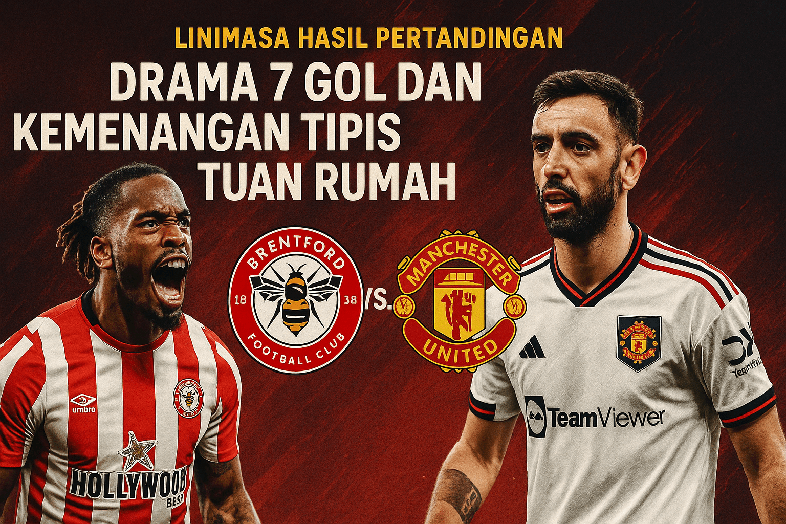 Hasil Pertandingan Brentford vs Manchester United