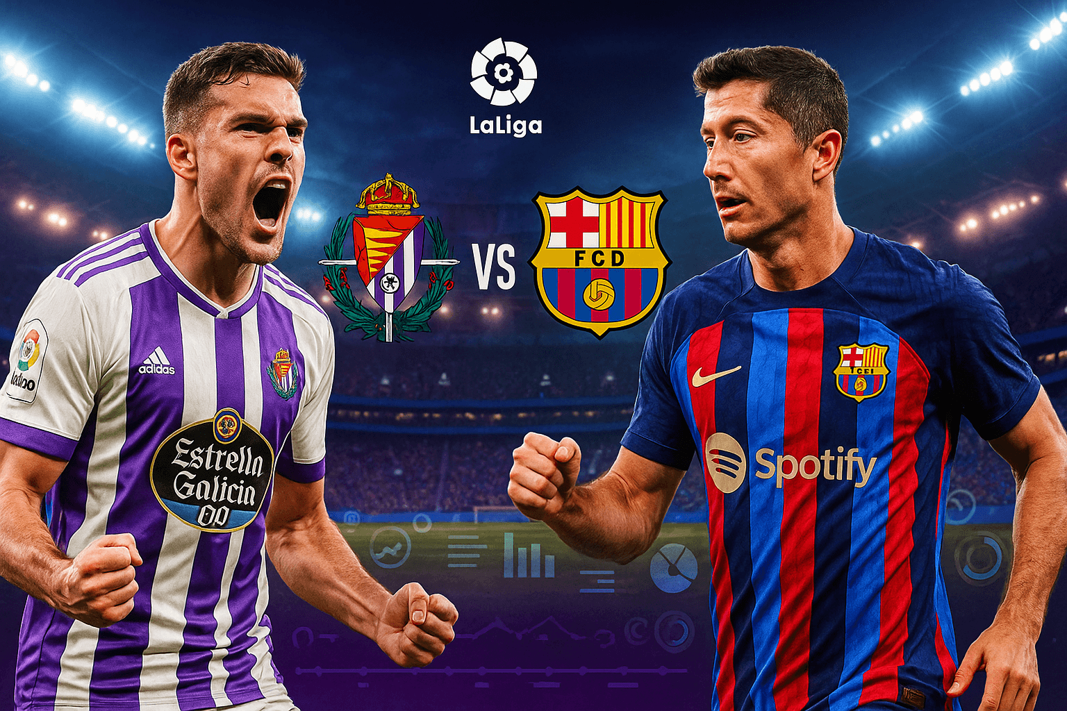 Linimasa Real Valladolid vs Barcelona