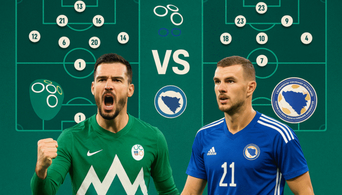 Susunan Pemain Slovenia vs Bosnia-Herzegovina Kualifikasi Piala Dunia Zona Asia dan Prediksi Skor Akhir