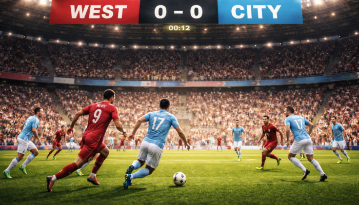 Pertandingan West vs City Duel Panas Liga Inggris