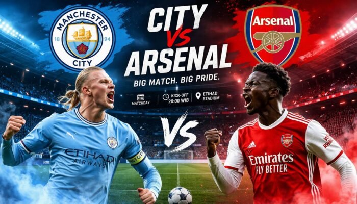 Pertandingan City vs Arsenal Duel Panas EPL