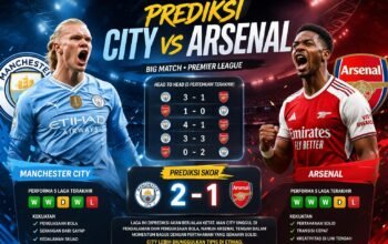 Prediksi City vs Arsenal Duel Panas Liga Inggris