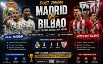 Jadwal Madrid vs Bilbao Duel Besar La Liga