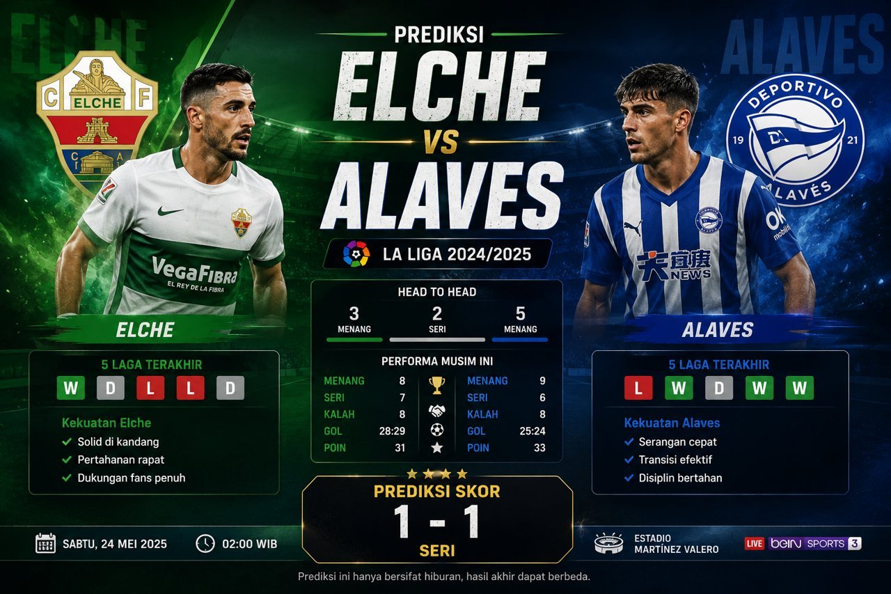 Prediksi Elche vs Alaves