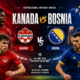 Jadwal Kanada vs Bosnia Jadi Sorotan Menjelang Duel