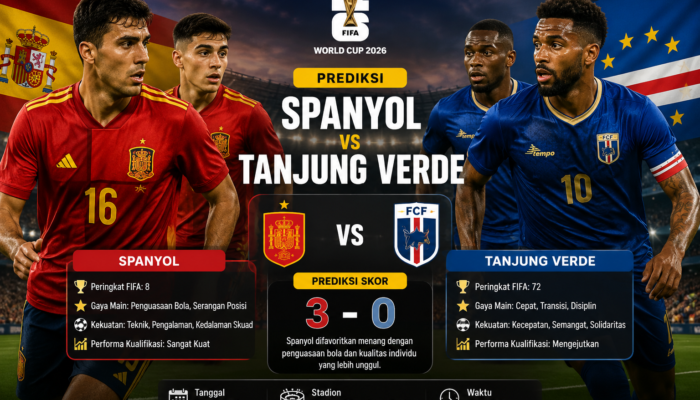 Prediksi Spanyol vs Tanjung Verde Duel Menarik Internasional