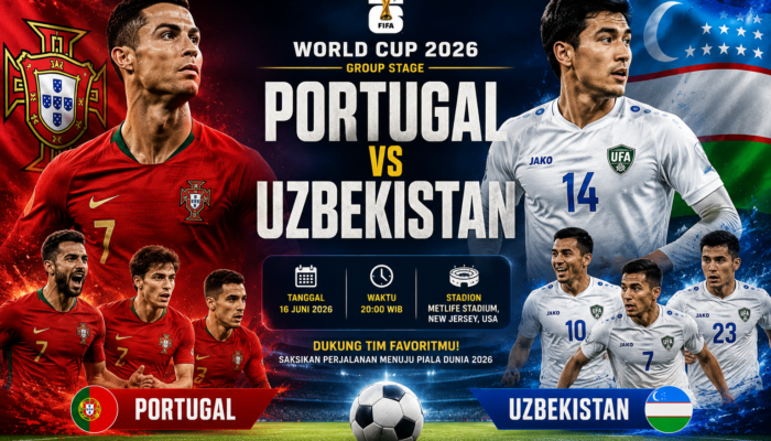 Jadwal Portugal vs Uzbekistan Duel Menarik Antar Benua