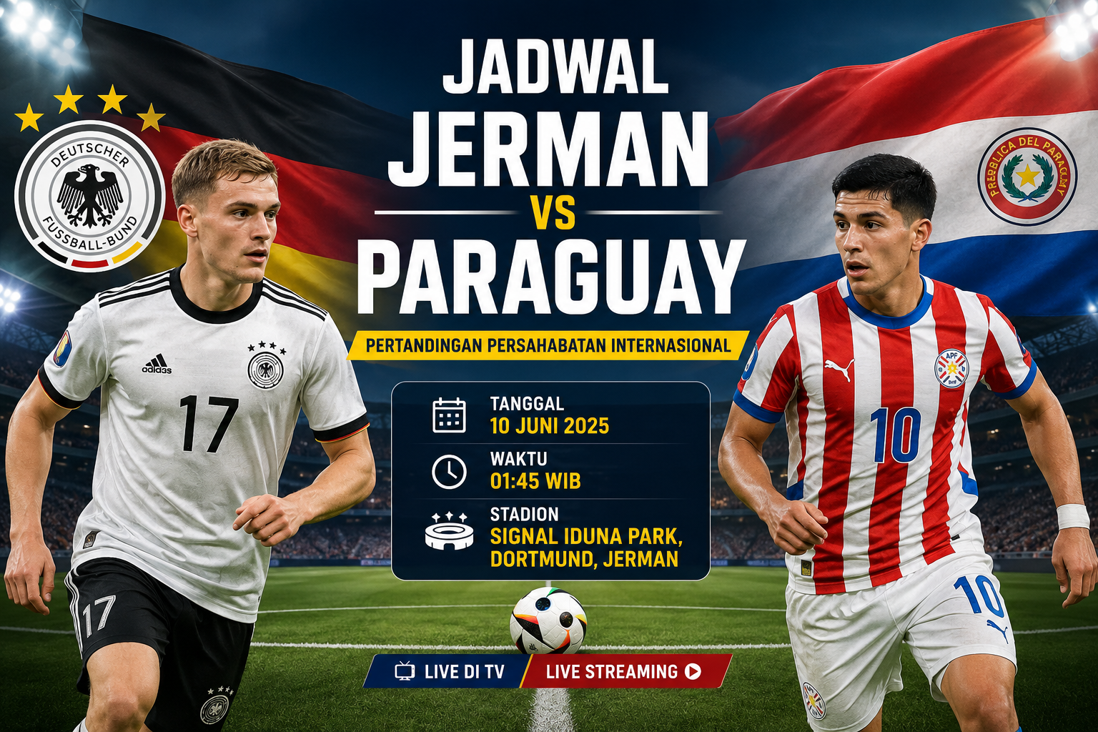 Jadwal Jerman vs Paraguay