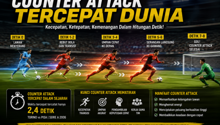 Counter Attack Tercepat Dunia dan Evolusi Sepak Bola