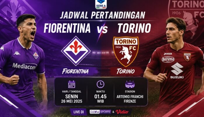 Jadwal Fiorentina vs Torino Jadi Laga Panas Serie A