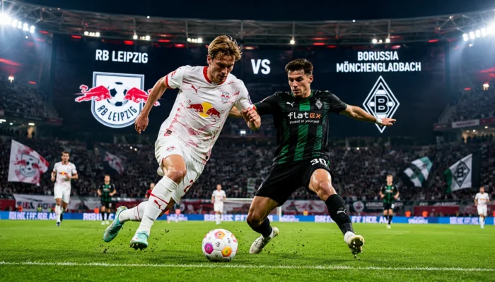 Pertandingan Leipzig vs Monchengladbach Duel Bundesliga