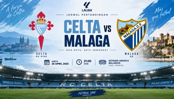 Jadwal Celta vs Malaga Jadi Sorotan Laga Spanyol